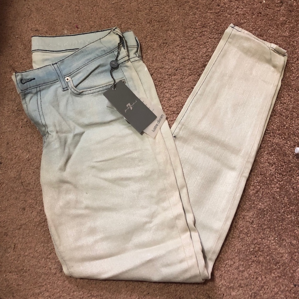 7 for all mankind “The Skinny” lustre denim